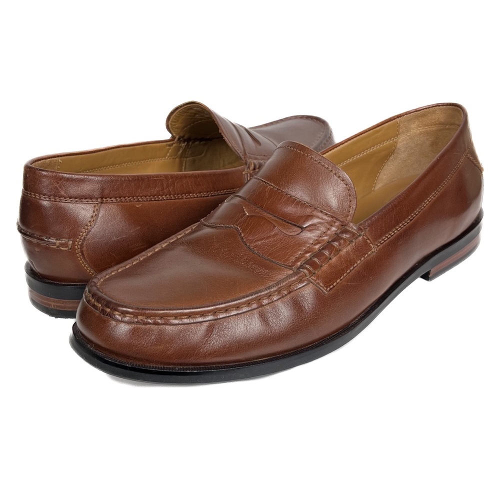 Cole Haan Mens 11M Pinch Maine Classic Penny Loafers Brown Leather Slip On EUC